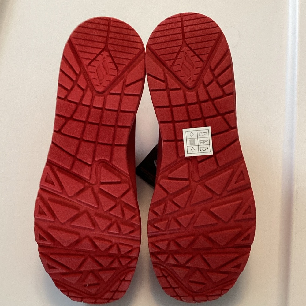 Skechers Red Women's Lace-Up Athletic Sneakers - Picture 6 of 6